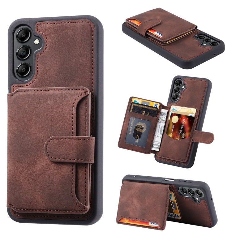 Skin Feel Dream RFID Anti-theft PU Card Bag Phone Case, For Samsung Galaxy S26+ 5G, For Samsung Galaxy S26 Ultra 5G, For Samsung Galaxy S26 5G, For Samsung Galaxy S25 5G, For Samsung Galaxy S25+ 5G, For Samsung Galaxy S25 Ultra 5G
