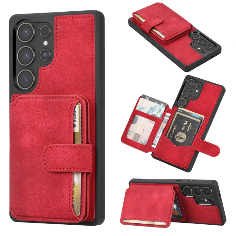 Skin Feel Dream RFID Anti-theft PU Card Bag Phone Case, For Samsung Galaxy S26+ 5G, For Samsung Galaxy S26 Ultra 5G, For Samsung Galaxy S26 5G, For Samsung Galaxy S25 5G, For Samsung Galaxy S25+ 5G, For Samsung Galaxy S25 Ultra 5G