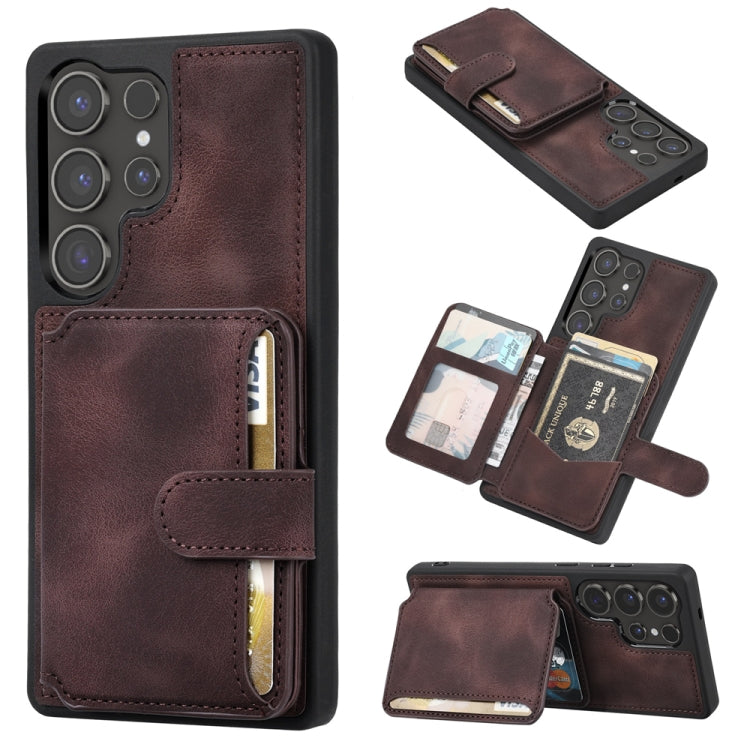 Skin Feel Dream RFID Anti-theft PU Card Bag Phone Case, For Samsung Galaxy S26+ 5G, For Samsung Galaxy S26 Ultra 5G, For Samsung Galaxy S26 5G, For Samsung Galaxy S25 5G, For Samsung Galaxy S25+ 5G, For Samsung Galaxy S25 Ultra 5G