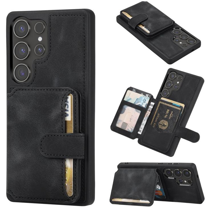 Skin Feel Dream RFID Anti-theft PU Card Bag Phone Case, For Samsung Galaxy S26+ 5G, For Samsung Galaxy S26 Ultra 5G, For Samsung Galaxy S26 5G, For Samsung Galaxy S25 5G, For Samsung Galaxy S25+ 5G, For Samsung Galaxy S25 Ultra 5G