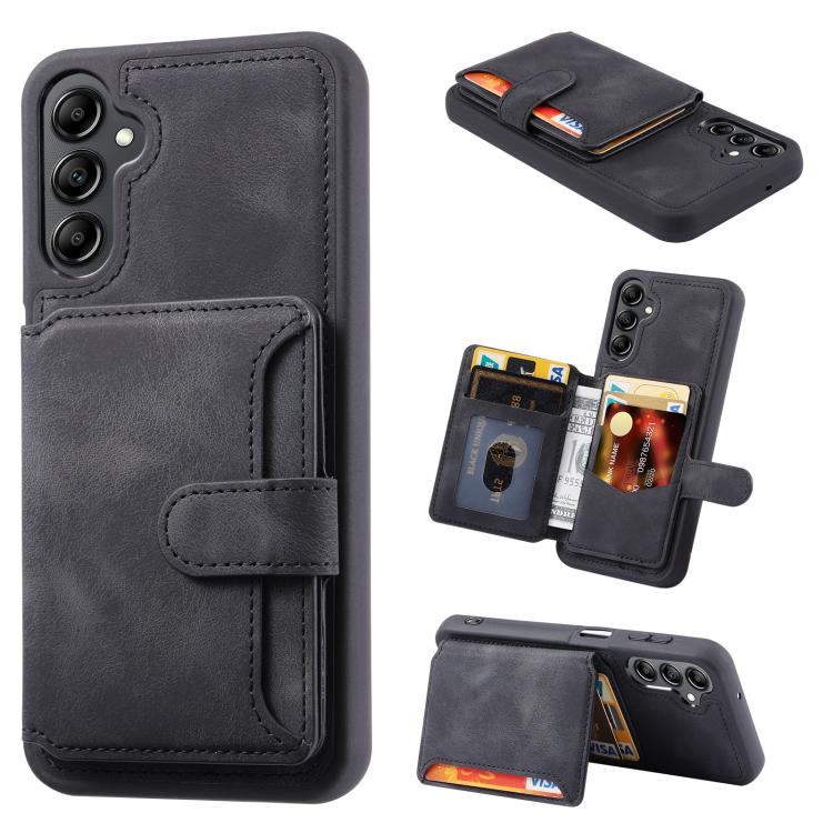 Skin Feel Dream RFID Anti-theft PU Card Bag Phone Case, For Samsung Galaxy S26+ 5G, For Samsung Galaxy S26 Ultra 5G, For Samsung Galaxy S26 5G, For Samsung Galaxy S25 5G, For Samsung Galaxy S25+ 5G, For Samsung Galaxy S25 Ultra 5G