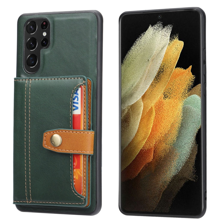 Calfskin Card Slot TPU Hybrid PU Phone Case, For Samsung Galaxy S26+ 5G, For Samsung Galaxy S26 Ultra 5G, For Samsung Galaxy S26 5G, For Samsung Galaxy S25 5G, For Samsung Galaxy S25+ 5G, For Samsung Galaxy S25 Ultra 5G