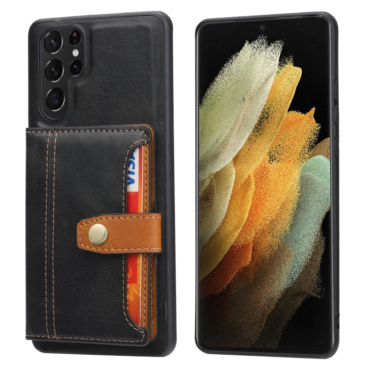 Calfskin Card Slot TPU Hybrid PU Phone Case, For Samsung Galaxy S26+ 5G, For Samsung Galaxy S26 Ultra 5G, For Samsung Galaxy S26 5G, For Samsung Galaxy S25 5G, For Samsung Galaxy S25+ 5G, For Samsung Galaxy S25 Ultra 5G