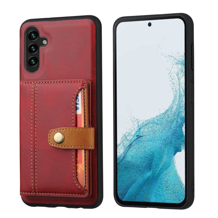 Calfskin Card Slot TPU Hybrid PU Phone Case, For Samsung Galaxy S26+ 5G, For Samsung Galaxy S26 Ultra 5G, For Samsung Galaxy S26 5G, For Samsung Galaxy S25 5G, For Samsung Galaxy S25+ 5G, For Samsung Galaxy S25 Ultra 5G