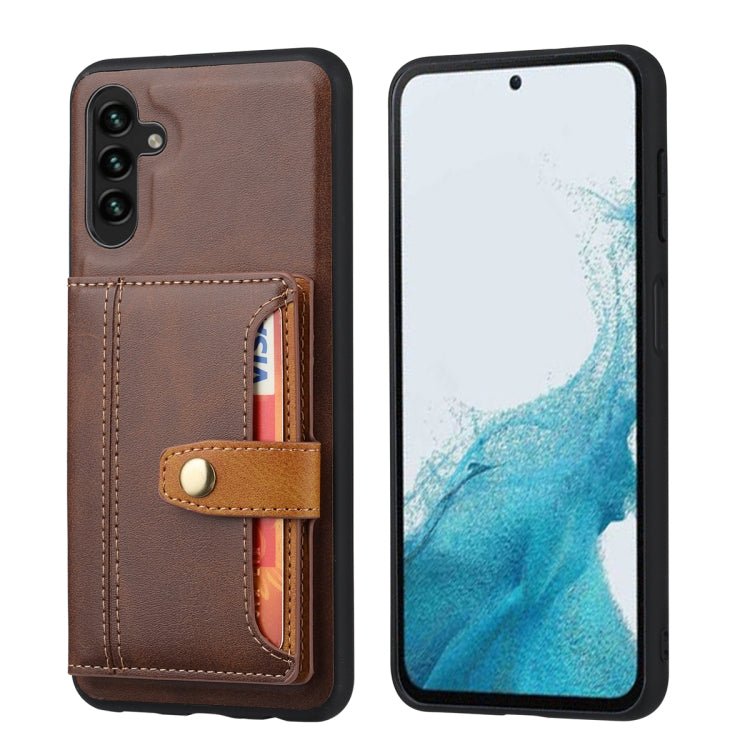 Calfskin Card Slot TPU Hybrid PU Phone Case, For Samsung Galaxy S26+ 5G, For Samsung Galaxy S26 Ultra 5G, For Samsung Galaxy S26 5G, For Samsung Galaxy S25 5G, For Samsung Galaxy S25+ 5G, For Samsung Galaxy S25 Ultra 5G