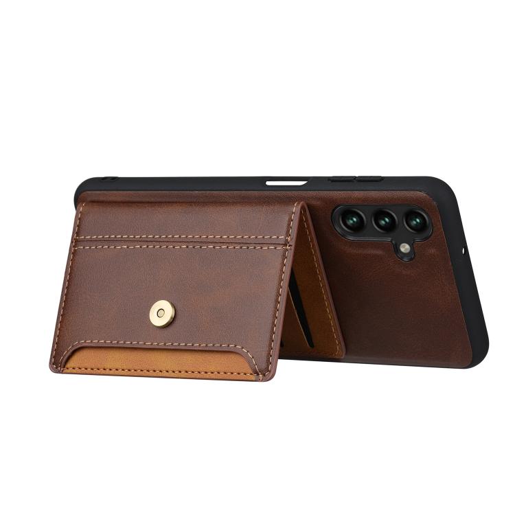 Calfskin Card Slot TPU Hybrid PU Phone Case, For Samsung Galaxy S26+ 5G, For Samsung Galaxy S26 Ultra 5G, For Samsung Galaxy S26 5G, For Samsung Galaxy S25 5G, For Samsung Galaxy S25+ 5G, For Samsung Galaxy S25 Ultra 5G