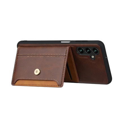 Calfskin Card Slot TPU Hybrid PU Phone Case, For Samsung Galaxy S26+ 5G, For Samsung Galaxy S26 Ultra 5G, For Samsung Galaxy S26 5G, For Samsung Galaxy S25 5G, For Samsung Galaxy S25+ 5G, For Samsung Galaxy S25 Ultra 5G