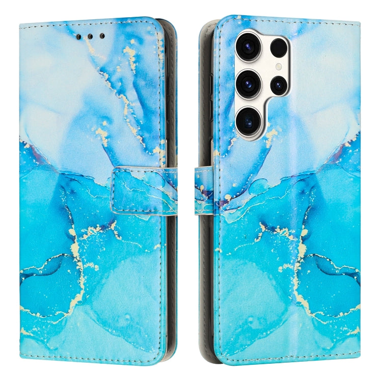 Painted Marble Pattern Leather Phone Case, For Samsung Galaxy S26+ 5G, For Samsung Galaxy S26 Ultra 5G, For Samsung Galaxy S26 5G, For Samsung Galaxy S25 5G, For Samsung Galaxy S25+ 5G, For Samsung Galaxy S25 Ultra 5G, For Samsung Galaxy S24 FE 5G     ...