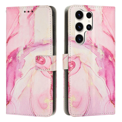 Painted Marble Pattern Leather Phone Case, For Galaxy S26 FE 5G, For Samsung Galaxy S26+ 5G, For Samsung Galaxy S26 Ultra 5G, For Samsung Galaxy S26 5G, For Samsung Galaxy S25 5G, For Samsung Galaxy S25+ 5G, For Samsung Galaxy S25 Ultra 5G             ...