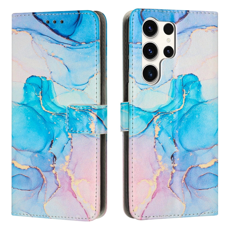 Painted Marble Pattern Leather Phone Case, For Samsung Galaxy S26+ 5G, For Samsung Galaxy S26 Ultra 5G, For Samsung Galaxy S26 5G, For Samsung Galaxy S25 5G, For Samsung Galaxy S25+ 5G, For Samsung Galaxy S25 Ultra 5G, For Samsung Galaxy S24 FE 5G     ...