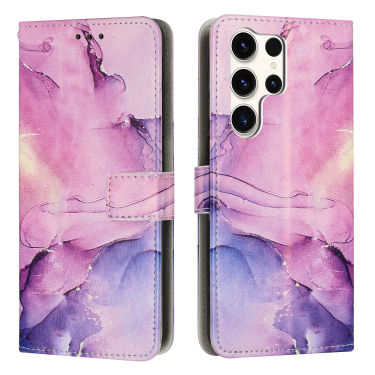 Painted Marble Pattern Leather Phone Case, For Samsung Galaxy S26+ 5G, For Samsung Galaxy S26 Ultra 5G, For Samsung Galaxy S26 5G, For Samsung Galaxy S25 5G, For Samsung Galaxy S25+ 5G, For Samsung Galaxy S25 Ultra 5G, For Samsung Galaxy S24 FE 5G     ...