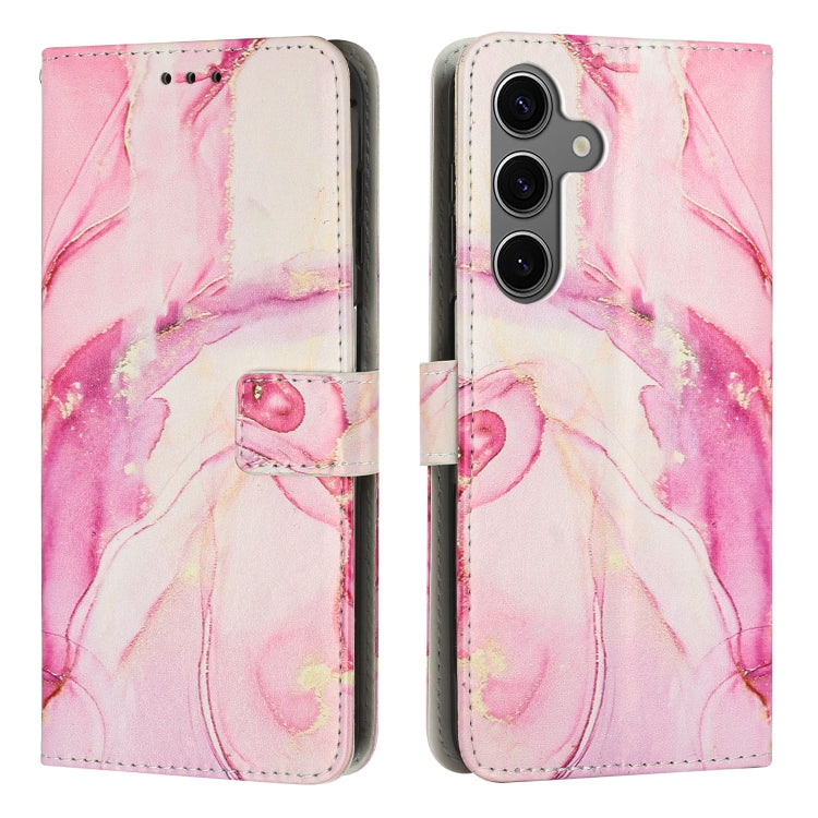Painted Marble Pattern Leather Phone Case, For Samsung Galaxy S26+ 5G, For Samsung Galaxy S26 Ultra 5G, For Samsung Galaxy S26 5G, For Samsung Galaxy S25 5G, For Samsung Galaxy S25+ 5G, For Samsung Galaxy S25 Ultra 5G, For Samsung Galaxy S24 FE 5G     ...
