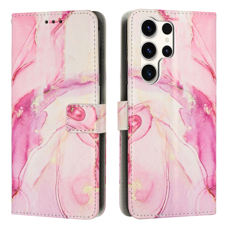 Painted Marble Pattern Leather Phone Case, For Samsung Galaxy S26+ 5G, For Samsung Galaxy S26 Ultra 5G, For Samsung Galaxy S26 5G, For Samsung Galaxy S25 5G, For Samsung Galaxy S25+ 5G, For Samsung Galaxy S25 Ultra 5G, For Samsung Galaxy S24 FE 5G     ...