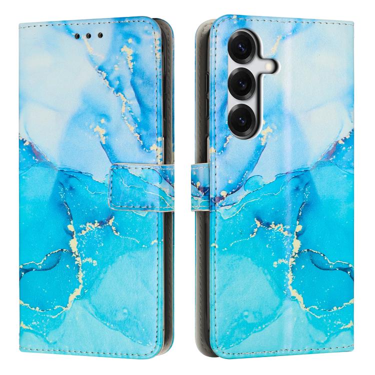 Painted Marble Pattern Leather Phone Case, For Samsung Galaxy S26+ 5G, For Samsung Galaxy S26 Ultra 5G, For Samsung Galaxy S26 5G, For Samsung Galaxy S25 5G, For Samsung Galaxy S25+ 5G, For Samsung Galaxy S25 Ultra 5G, For Samsung Galaxy S24 FE 5G     ...
