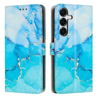 Painted Marble Pattern Leather Phone Case, For Galaxy S26 FE 5G, For Samsung Galaxy S26+ 5G, For Samsung Galaxy S26 Ultra 5G, For Samsung Galaxy S26 5G, For Samsung Galaxy S25 5G, For Samsung Galaxy S25+ 5G, For Samsung Galaxy S25 Ultra 5G             ...