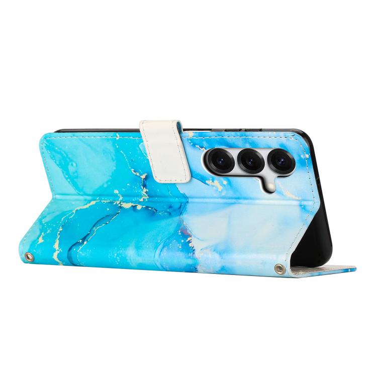 Painted Marble Pattern Leather Phone Case, For Samsung Galaxy S26+ 5G, For Samsung Galaxy S26 Ultra 5G, For Samsung Galaxy S26 5G, For Samsung Galaxy S25 5G, For Samsung Galaxy S25+ 5G, For Samsung Galaxy S25 Ultra 5G, For Samsung Galaxy S24 FE 5G     ...