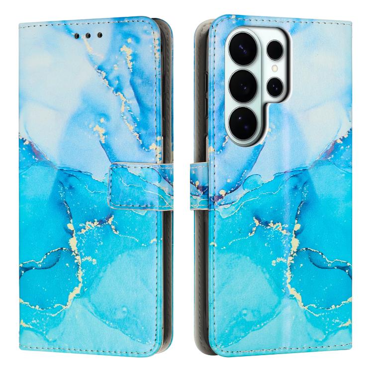 Painted Marble Pattern Leather Phone Case, For Samsung Galaxy S26+ 5G, For Samsung Galaxy S26 Ultra 5G, For Samsung Galaxy S26 5G, For Samsung Galaxy S25 5G, For Samsung Galaxy S25+ 5G, For Samsung Galaxy S25 Ultra 5G, For Samsung Galaxy S24 FE 5G     ...