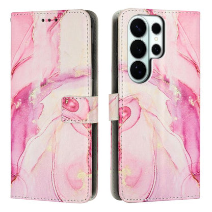 Painted Marble Pattern Leather Phone Case, For Galaxy S26 FE 5G, For Samsung Galaxy S26+ 5G, For Samsung Galaxy S26 Ultra 5G, For Samsung Galaxy S26 5G, For Samsung Galaxy S25 5G, For Samsung Galaxy S25+ 5G, For Samsung Galaxy S25 Ultra 5G             ...