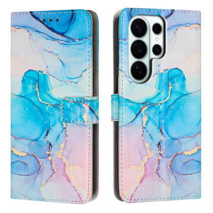 Painted Marble Pattern Leather Phone Case, For Galaxy S26 FE 5G, For Samsung Galaxy S26+ 5G, For Samsung Galaxy S26 Ultra 5G, For Samsung Galaxy S26 5G, For Samsung Galaxy S25 5G, For Samsung Galaxy S25+ 5G, For Samsung Galaxy S25 Ultra 5G             ...
