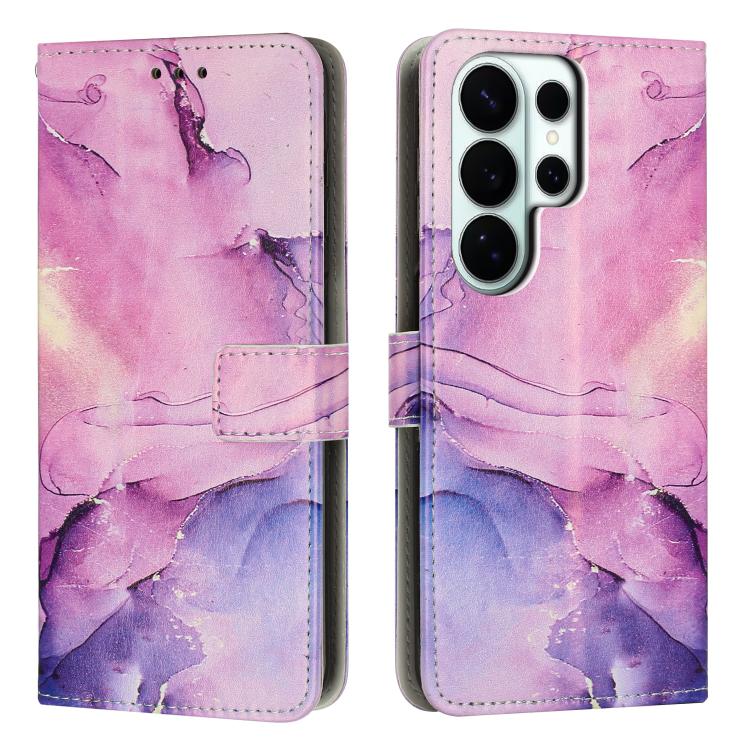 Painted Marble Pattern Leather Phone Case, For Galaxy S26 FE 5G, For Samsung Galaxy S26+ 5G, For Samsung Galaxy S26 Ultra 5G, For Samsung Galaxy S26 5G, For Samsung Galaxy S25 5G, For Samsung Galaxy S25+ 5G, For Samsung Galaxy S25 Ultra 5G             ...