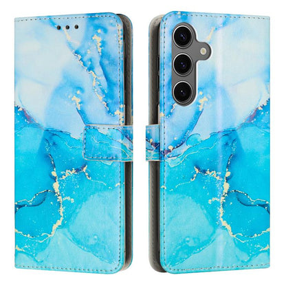 Painted Marble Pattern Leather Phone Case, For Galaxy S26 FE 5G, For Samsung Galaxy S26+ 5G, For Samsung Galaxy S26 Ultra 5G, For Samsung Galaxy S26 5G, For Samsung Galaxy S25 5G, For Samsung Galaxy S25+ 5G, For Samsung Galaxy S25 Ultra 5G             ...