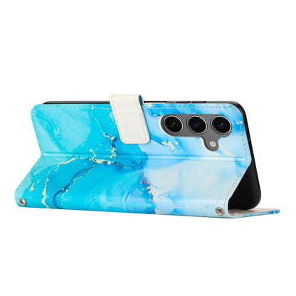 Painted Marble Pattern Leather Phone Case, For Galaxy S26 FE 5G, For Samsung Galaxy S26+ 5G, For Samsung Galaxy S26 Ultra 5G, For Samsung Galaxy S26 5G, For Samsung Galaxy S25 5G, For Samsung Galaxy S25+ 5G, For Samsung Galaxy S25 Ultra 5G             ...