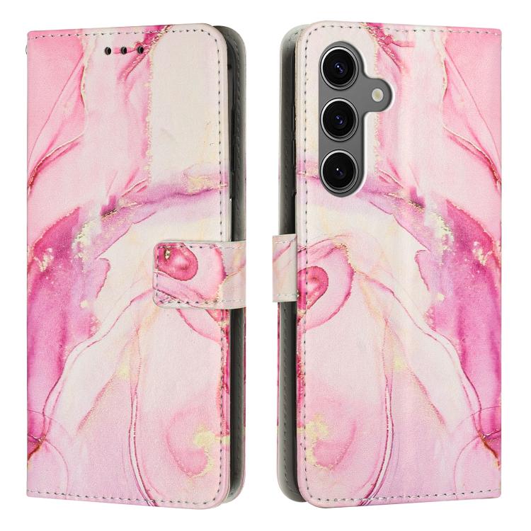 Painted Marble Pattern Leather Phone Case, For Galaxy S26 FE 5G, For Samsung Galaxy S26+ 5G, For Samsung Galaxy S26 Ultra 5G, For Samsung Galaxy S26 5G, For Samsung Galaxy S25 5G, For Samsung Galaxy S25+ 5G, For Samsung Galaxy S25 Ultra 5G             ...