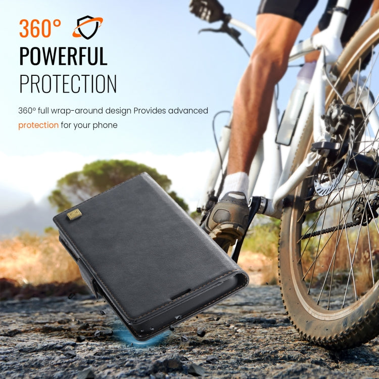 AutSpace A11 Side Buckle MagSafe Magnetic RFID Phone Leather Case