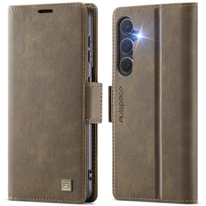 AutSpace A11 Side Buckle MagSafe Magnetic RFID Phone Leather Case, For Samsung Galaxy S26+ 5G, For Samsung Galaxy S26 Ultra 5G, For Samsung Galaxy S26 5G, For Samsung Galaxy S25 FE 5G, For Samsung Galaxy S25 Edge 5G, For Samsung Galaxy S25 5G          ...