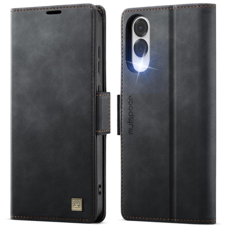 AutSpace A11 Side Buckle MagSafe Magnetic RFID Phone Leather Case, For Samsung Galaxy S26+ 5G, For Samsung Galaxy S26 Ultra 5G, For Samsung Galaxy S26 5G, For Samsung Galaxy S25 FE 5G, For Samsung Galaxy S25 Edge 5G, For Samsung Galaxy S25 5G          ...