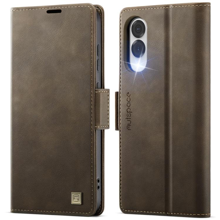 AutSpace A11 Side Buckle MagSafe Magnetic RFID Phone Leather Case, For Samsung Galaxy S26+ 5G, For Samsung Galaxy S26 Ultra 5G, For Samsung Galaxy S26 5G, For Samsung Galaxy S25 FE 5G, For Samsung Galaxy S25 Edge 5G, For Samsung Galaxy S25 5G          ...