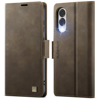 AutSpace A11 Side Buckle MagSafe Magnetic RFID Phone Leather Case, For Samsung Galaxy S26+ 5G, For Samsung Galaxy S26 Ultra 5G, For Samsung Galaxy S26 5G, For Samsung Galaxy S25 FE 5G, For Samsung Galaxy S25 Edge 5G, For Samsung Galaxy S25 5G          ...