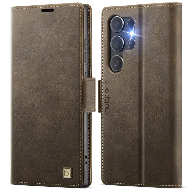 AutSpace A11 Side Buckle MagSafe Magnetic RFID Phone Leather Case, For Samsung Galaxy S26+ 5G, For Samsung Galaxy S26 Ultra 5G, For Samsung Galaxy S26 5G, For Samsung Galaxy S25 FE 5G, For Samsung Galaxy S25 Edge 5G, For Samsung Galaxy S25 5G          ...