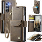 AutSpace A23 Organ Card Bag Magnetic RFID PU Phone Case, For Galaxy Z Fold8 5G, For Galaxy Z Fold8 Ultra 5G, For Samsung Galaxy Z Fold7 5G, For Samsung Galaxy Z Fold6 5G, For Samsung Galaxy Z Fold5 5G