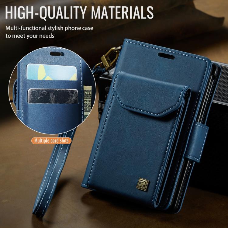AutSpace A23 Organ Card Bag Magnetic RFID PU Phone Case, For Galaxy Z Fold8 5G, For Galaxy Z Fold8 Ultra 5G, For Samsung Galaxy Z Fold7 5G, For Samsung Galaxy Z Fold6 5G, For Samsung Galaxy Z Fold5 5G
