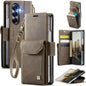 AutSpace A23 Organ Card Bag Magnetic RFID PU Phone Case, For Galaxy Z Fold8 5G, For Galaxy Z Fold8 Ultra 5G, For Samsung Galaxy Z Fold7 5G, For Samsung Galaxy Z Fold6 5G, For Samsung Galaxy Z Fold5 5G
