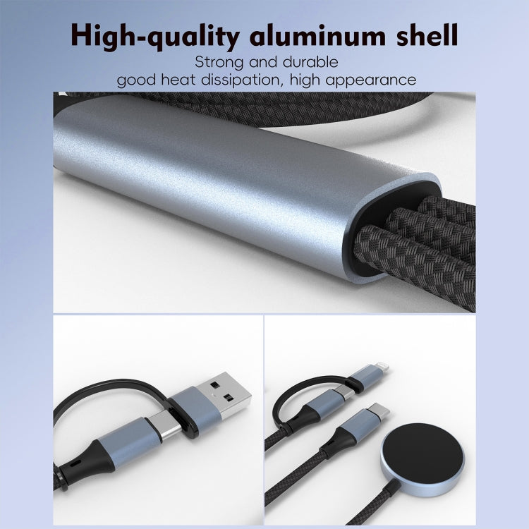 U33 1m PD100W USB-A / USB-C All in 1 Multifunctional Fast Charging Cable