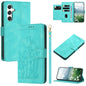Tulips Embossed Leather Phone Case with Lanyard, For Samsung Galaxy S25+ 5G, For Samsung Galaxy S25 Ultra 5G, For Samsung Galaxy S24 FE 5G, For Samsung Galaxy S24 Ultra 5G, For Samsung Galaxy S24+ 5G, For Samsung Galaxy S24 5G                          ...