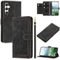 Tulips Embossed Leather Phone Case with Lanyard, For Samsung Galaxy S25+ 5G, For Samsung Galaxy S25 Ultra 5G, For Samsung Galaxy S24 FE 5G, For Samsung Galaxy S24 Ultra 5G, For Samsung Galaxy S24+ 5G, For Samsung Galaxy S24 5G                          ...