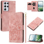 Tulips Embossed Leather Phone Case with Lanyard, For Samsung Galaxy S21+ 5G, For Samsung Galaxy S21 Ultra 5G