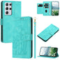 Tulips Embossed Leather Phone Case with Lanyard, For Samsung Galaxy S21+ 5G, For Samsung Galaxy S21 Ultra 5G