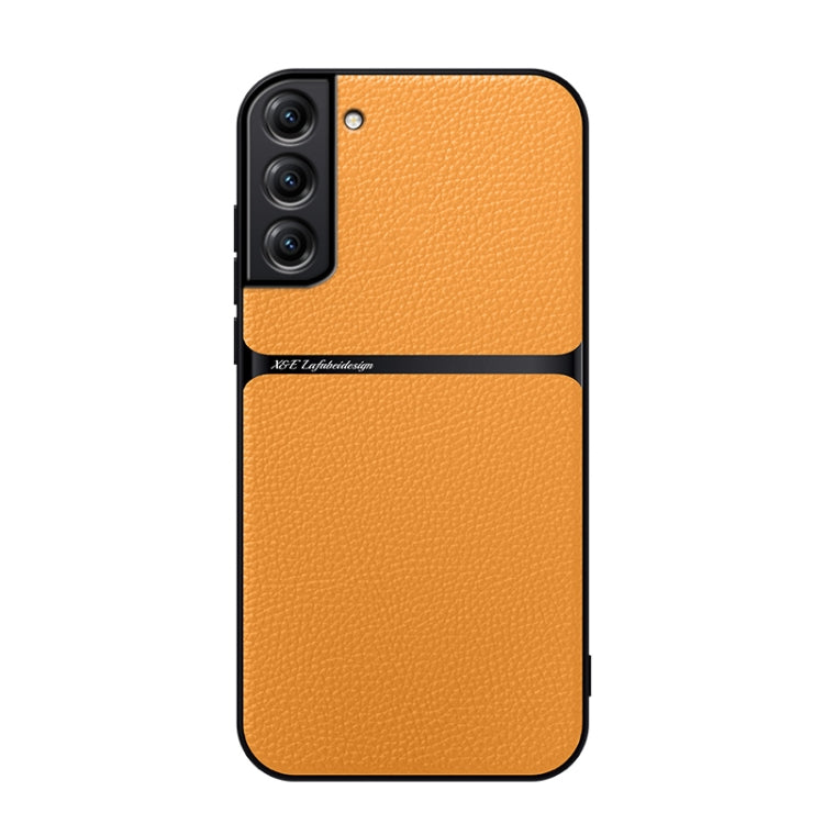 Litchi Leather Magnetic Full Coverage Shockproof Phone Case, For Samsung Galaxy S22 Ultra 5G, For Samsung Galaxy S22+ 5G, For Samsung Galaxy S22 5G, For Samsung Galaxy S21 FE 5G, For Samsung Galaxy S21 5G, For Samsung Galaxy S21+ 5G                    ...