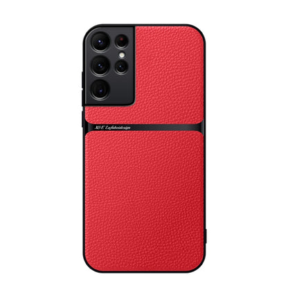 Litchi Leather Magnetic Full Coverage Shockproof Phone Case, For Samsung Galaxy S22 Ultra 5G, For Samsung Galaxy S22+ 5G, For Samsung Galaxy S22 5G, For Samsung Galaxy S21 FE 5G, For Samsung Galaxy S21 5G, For Samsung Galaxy S21+ 5G                    ...