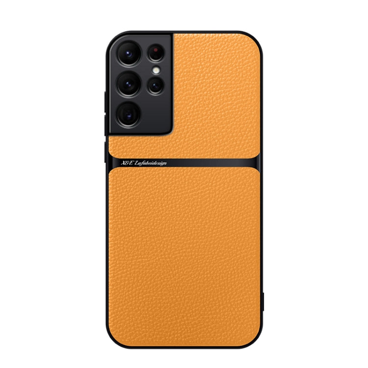 Litchi Leather Magnetic Full Coverage Shockproof Phone Case, For Samsung Galaxy S22 Ultra 5G, For Samsung Galaxy S22+ 5G, For Samsung Galaxy S22 5G, For Samsung Galaxy S21 FE 5G, For Samsung Galaxy S21 5G, For Samsung Galaxy S21+ 5G                    ...