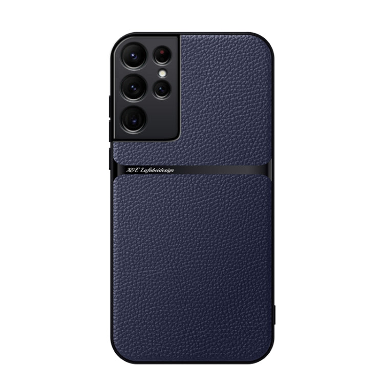 Litchi Leather Magnetic Full Coverage Shockproof Phone Case, For Samsung Galaxy S22 Ultra 5G, For Samsung Galaxy S22+ 5G, For Samsung Galaxy S22 5G, For Samsung Galaxy S21 FE 5G, For Samsung Galaxy S21 5G, For Samsung Galaxy S21+ 5G                    ...