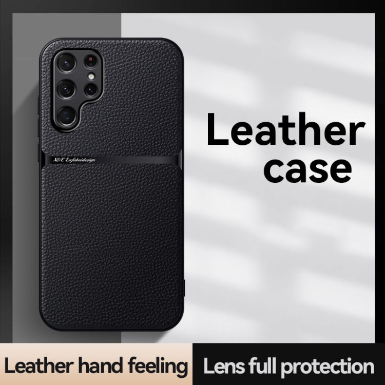Litchi Leather Magnetic Full Coverage Shockproof Phone Case, For Samsung Galaxy S22 Ultra 5G, For Samsung Galaxy S22+ 5G, For Samsung Galaxy S22 5G, For Samsung Galaxy S21 FE 5G, For Samsung Galaxy S21 5G, For Samsung Galaxy S21+ 5G                    ...