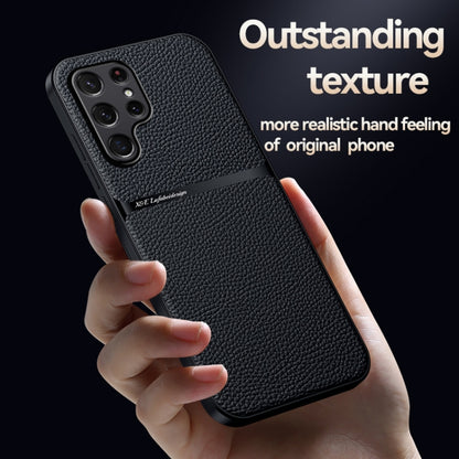 Litchi Leather Magnetic Full Coverage Shockproof Phone Case, For Samsung Galaxy S22 Ultra 5G, For Samsung Galaxy S22+ 5G, For Samsung Galaxy S22 5G, For Samsung Galaxy S21 FE 5G, For Samsung Galaxy S21 5G, For Samsung Galaxy S21+ 5G                    ...