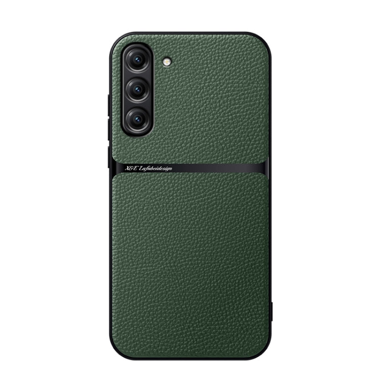 Litchi Leather Magnetic Full Coverage Shockproof Phone Case, For Samsung Galaxy S24 Ultra 5G, For Samsung Galaxy S24+ 5G, For Samsung Galaxy S24 5G, For Samsung Galaxy S23 FE 5G, For Samsung Galaxy S23 Ultra 5G, For Samsung Galaxy S23+ 5G              ...