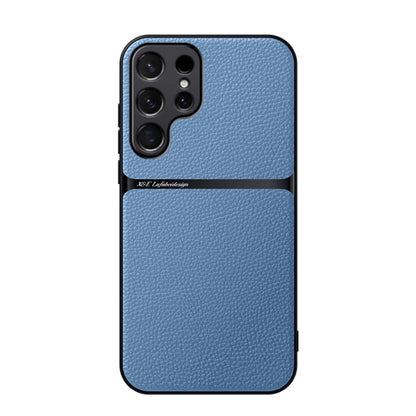 Litchi Leather Magnetic Full Coverage Shockproof Phone Case, For Samsung Galaxy S24 Ultra 5G, For Samsung Galaxy S24+ 5G, For Samsung Galaxy S24 5G, For Samsung Galaxy S23 FE 5G, For Samsung Galaxy S23 Ultra 5G, For Samsung Galaxy S23+ 5G              ...