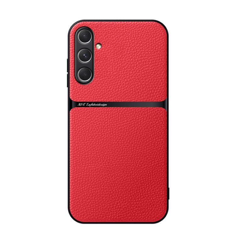 Litchi Leather Magnetic Full Coverage Shockproof Phone Case, For Samsung Galaxy S26+ 5G, For Samsung Galaxy S26 Ultra 5G, For Samsung Galaxy S26 5G, For Samsung Galaxy S25 Edge 5G, For Samsung Galaxy S25 5G, For Samsung Galaxy S25+ 5G                  ...